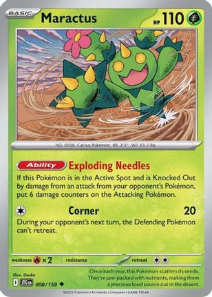 Maractus - 008/159 (8) [SV09: Journey Together] Reverse Holofoil