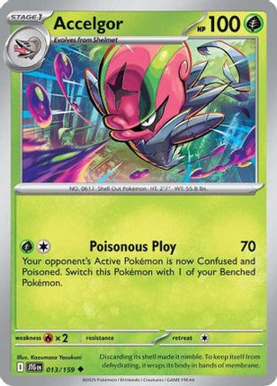 Accelgor (13) [SV09: Journey Together] Reverse Holofoil