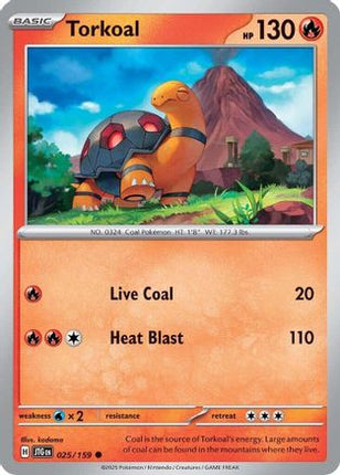 Torkoal (25) [SV09: Journey Together] Reverse Holofoil