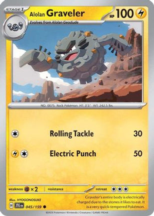 Alolan Graveler (45) [SV09: Journey Together] Reverse Holofoil