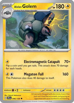 Alolan Golem (46) [SV09: Journey Together] Reverse Holofoil