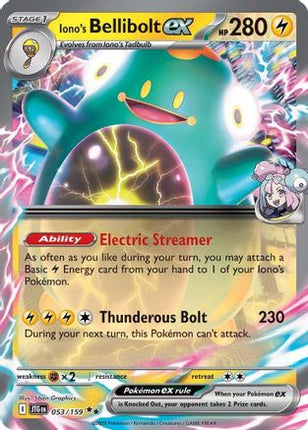 Iono's Bellibolt ex - 053/159 (53) [SV09: Journey Together] Holofoil