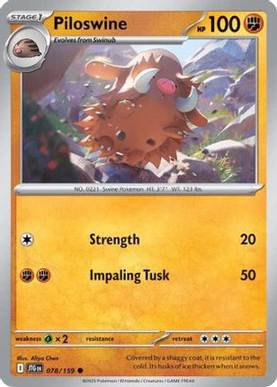 Piloswine (78) [SV09: Journey Together]
