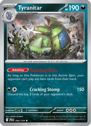 Tyranitar (95) [SV09: Journey Together] Reverse Holofoil