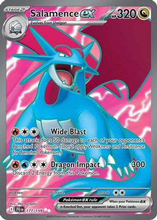 Salamence ex - 177/159 (177) [SV09: Journey Together] Holofoil