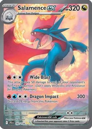 Salamence ex - 187/159 (187) [SV09: Journey Together] Holofoil