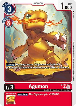 Agumon - BT21-007 [BT21-007] [World Convergence]