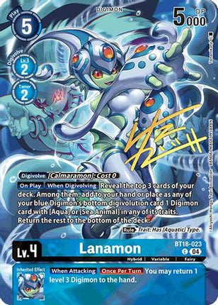 Lanamon (Rare Pull) [BT18-023] [World Convergence] Foil