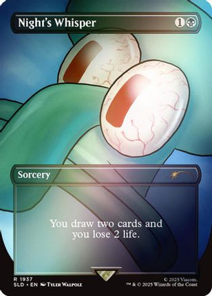 Night's Whisper (Rainbow Foil) [Secret Lair Drop Series] Foil
