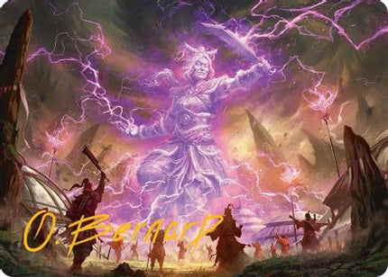 Smile at Death Art Card (4/54) (Gold-Stamped Signature) [Art Series: Tarkir: Dragonstorm]