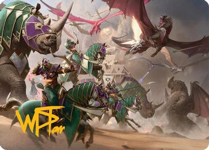 United Battlefront Art Card (5/54) (Gold-Stamped Signature) [Art Series: Tarkir: Dragonstorm]