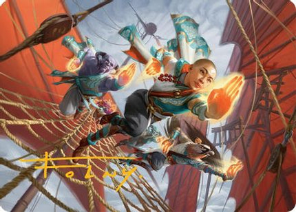 Aligned Heart Art Card (52/54) (Gold-Stamped Signature) [Art Series: Tarkir: Dragonstorm]