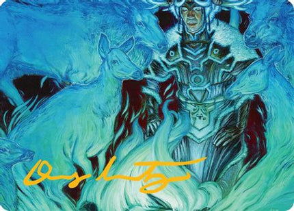 Unending Whisper Art Card (9/54) (Gold-Stamped Signature) [Art Series: Tarkir: Dragonstorm]