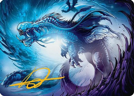 Roiling Dragonstorm Art Card (33/54) (Gold-Stamped Signature) [Art Series: Tarkir: Dragonstorm]