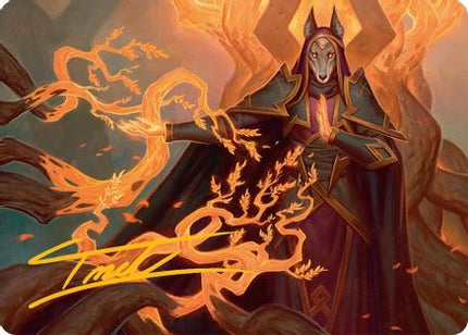 Abzan Devotee Art Card (10/54) (Gold-Stamped Signature) [Art Series: Tarkir: Dragonstorm]