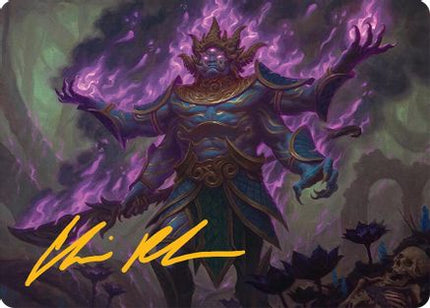 Rot-Curse Rakshasa Art Card (13/54) (Gold-Stamped Signature) [Art Series: Tarkir: Dragonstorm]