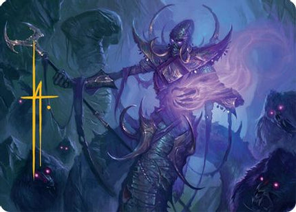 Sidisi, Regent of the Mire Art Card (14/54) (Gold-Stamped Signature) [Art Series: Tarkir: Dragonstorm]