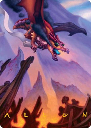 Scavenger Regent Art Card (45/54) (Gold-Stamped Signature) [Art Series: Tarkir: Dragonstorm]