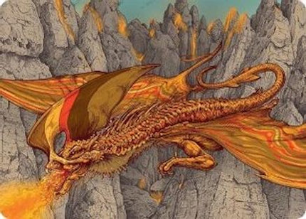 Magmatic Hellkite Art Card (34/54) [Art Series: Tarkir: Dragonstorm]