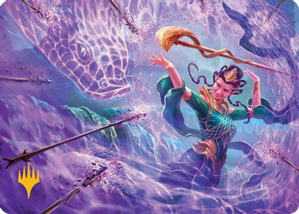 Snakeskin Veil Art Card (19/54) (Gold-Stamped) [Art Series: Tarkir: Dragonstorm]