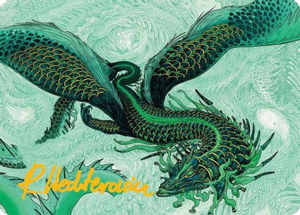 Teval, Arbiter of Virtue Art Card (38/54) (Gold-Stamped Signature) [Art Series: Tarkir: Dragonstorm]