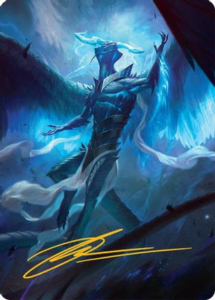 Ugin, Eye of the Storms Art Card (1/54) (Gold-Stamped Signature) [Art Series: Tarkir: Dragonstorm]