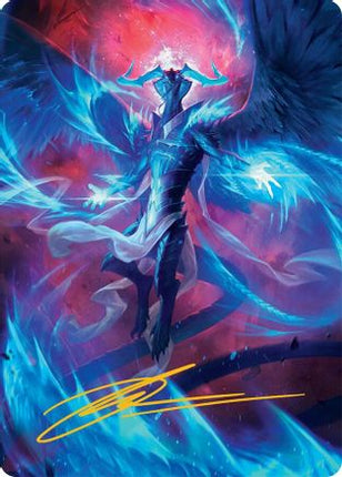 Ugin, Eye of the Storms Art Card (48/54) (Gold-Stamped Signature) [Art Series: Tarkir: Dragonstorm]
