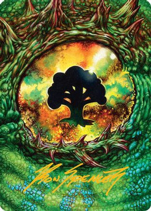 Forest Art Card (32/54) (Gold-Stamped Signature) [Art Series: Tarkir: Dragonstorm]