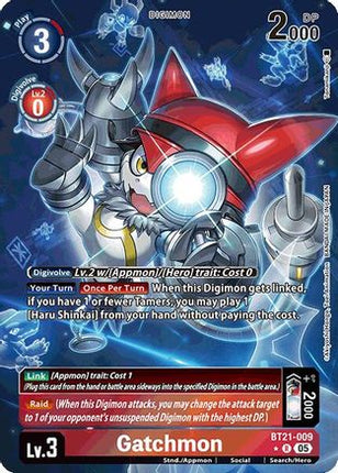 Gatchmon (Alternate Art) [BT21-009] [World Convergence]