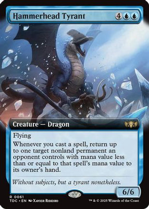 Hammerhead Tyrant (Extended Art) [Commander: Tarkir: Dragonstorm]