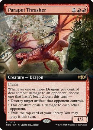 Parapet Thrasher (Extended Art) [Commander: Tarkir: Dragonstorm]