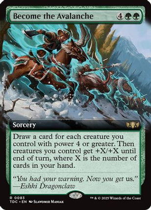 Become the Avalanche (Extended Art) [Commander: Tarkir: Dragonstorm]
