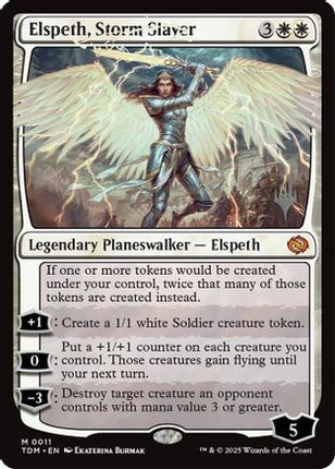 Elspeth, Storm Slayer [Promo Pack: Tarkir: Dragonstorm] Foil