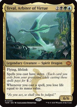 Teval, Arbiter of Virtue [Promo Pack: Tarkir: Dragonstorm] Foil