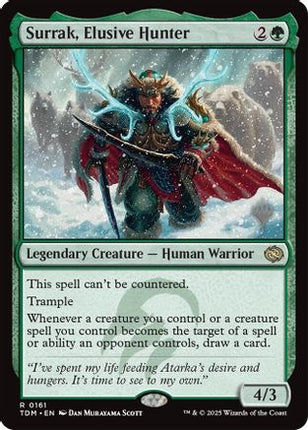 Surrak, Elusive Hunter [Promo Pack: Tarkir: Dragonstorm] Foil