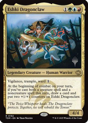 Eshki Dragonclaw [Promo Pack: Tarkir: Dragonstorm] Foil