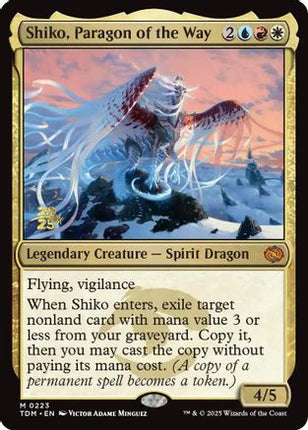 Shiko, Paragon of the Way [Prerelease Cards] Foil