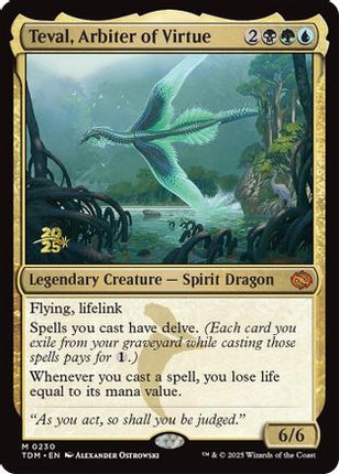 Teval, Arbiter of Virtue [Prerelease Cards] Foil