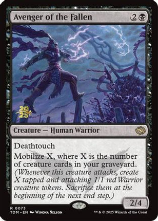 Avenger of the Fallen [Prerelease Cards] Foil