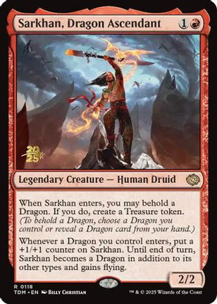 Sarkhan, Dragon Ascendant [Prerelease Cards] Foil