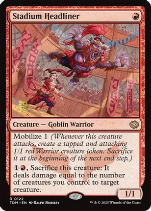 Stadium Headliner [Prerelease Cards] Foil