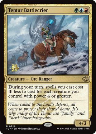 Temur Battlecrier [Prerelease Cards]