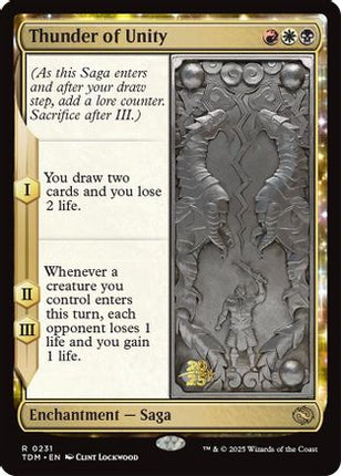 Thunder of Unity [Prerelease Cards] Foil