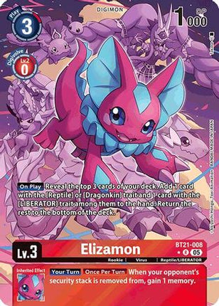 Elizamon (Alternate Art) [BT21-008] [World Convergence]