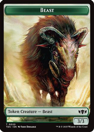 Beast // Treasure Double-Sided Token [Commander: Tarkir: Dragonstorm]