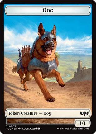 Dog // Goblin Double-Sided Token [Commander: Tarkir: Dragonstorm]