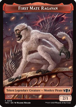 First Mate Ragavan // Treasure Double-Sided Token [Commander: Tarkir: Dragonstorm]