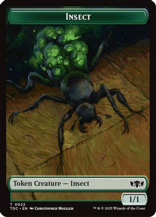 Insect (0022) // Zombie Druid Double-Sided Token [Commander: Tarkir: Dragonstorm]