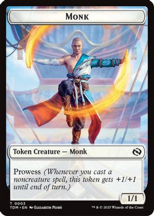 Monk // Treasure Double-Sided Token [Commander: Tarkir: Dragonstorm]