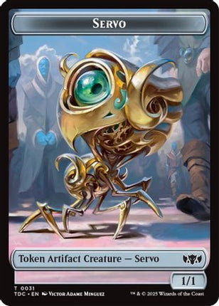 Servo // Warrior Double-Sided Token [Commander: Tarkir: Dragonstorm]